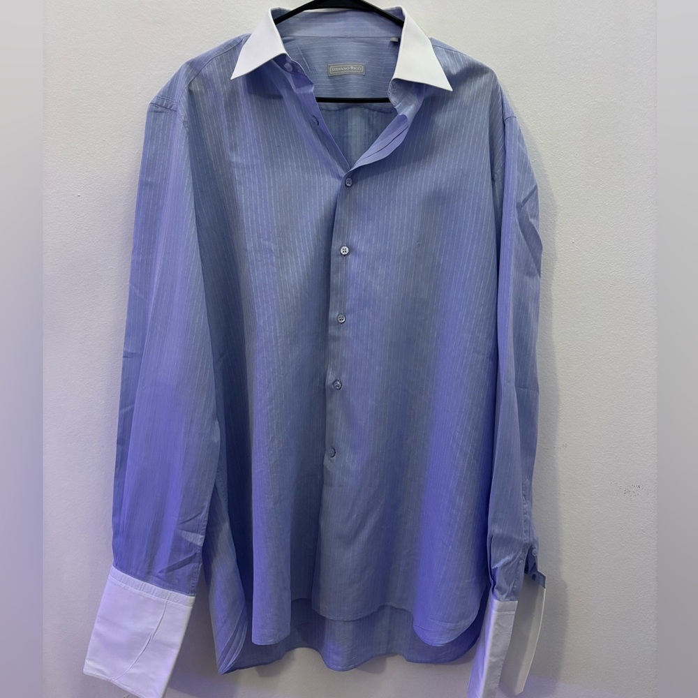 Stefano Ricci Dress Shirt Size 17.5